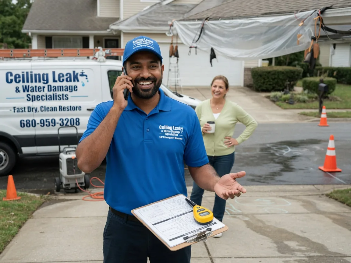 Ceiling Leak Cleanup Stoutsville, OH FAQs